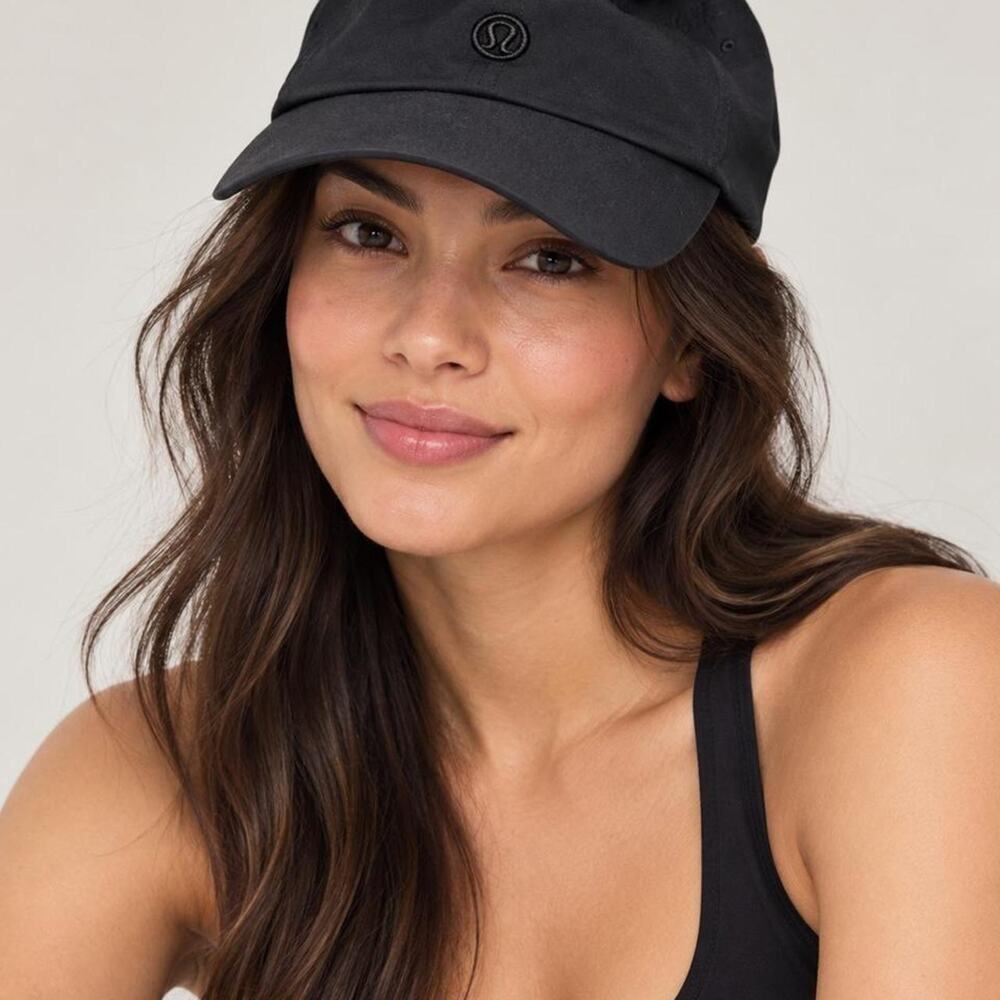 Black lululemon baseball cap athletic